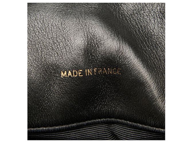 Bolso de cadena con drawstring matelassé Coco Mark de CHANEL Negro - vista 10