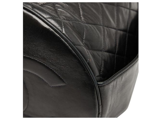 Bolso de cadena con drawstring matelassé Coco Mark de CHANEL Negro - vista 6
