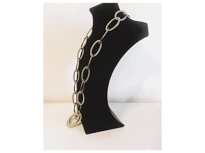 Magnifica collana acciaio argento DOLCE & GABBANA collezione "Stone" - vista 10