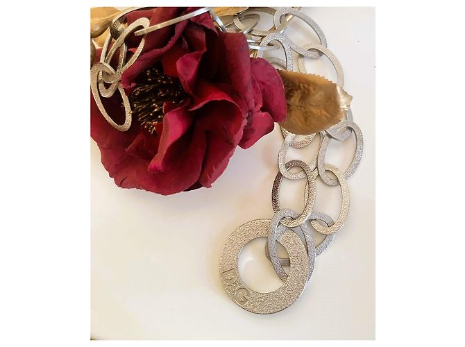 Magnifica collana acciaio argento DOLCE & GABBANA collezione "Stone" - vista 11