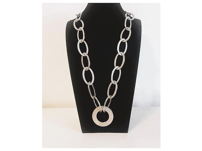 Magnifica collana acciaio argento DOLCE & GABBANA collezione "Stone" - vista 2