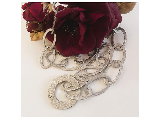 Magnifica collana acciaio argento DOLCE & GABBANA collezione "Stone" - vista 6