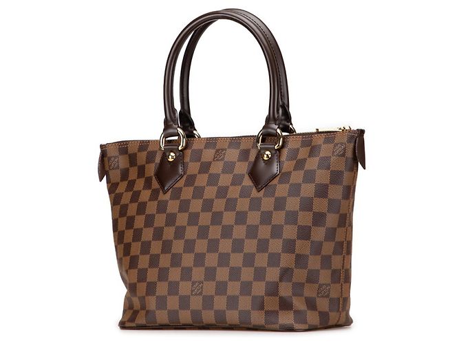 Borsa tote Louis Vuitton Damier Saleya PM Marrone - vista 2