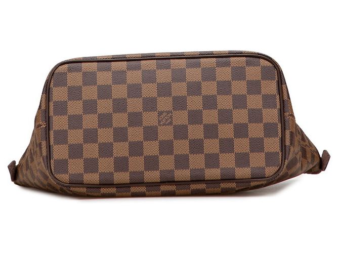 Borsa tote Louis Vuitton Damier Saleya PM Marrone - vista 3