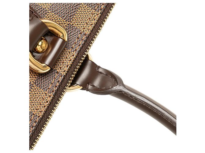 Borsa tote Louis Vuitton Damier Saleya PM Marrone - vista 4