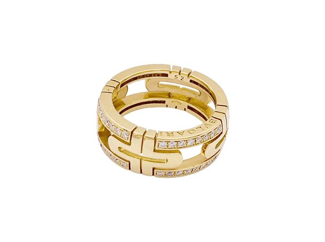 Anello Bulgari, "Parentesi", oro giallo e diamanti. - vista 3