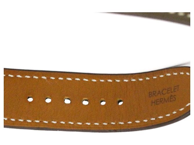 Relógio masculino em aço e couro Hermès Cape Cod Quartz CC2.710 - vista 8