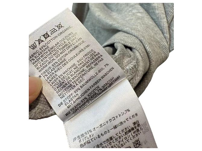 Totême toteme Top de jersey de algodón elástico acanalado gris para mujeres - vista 9