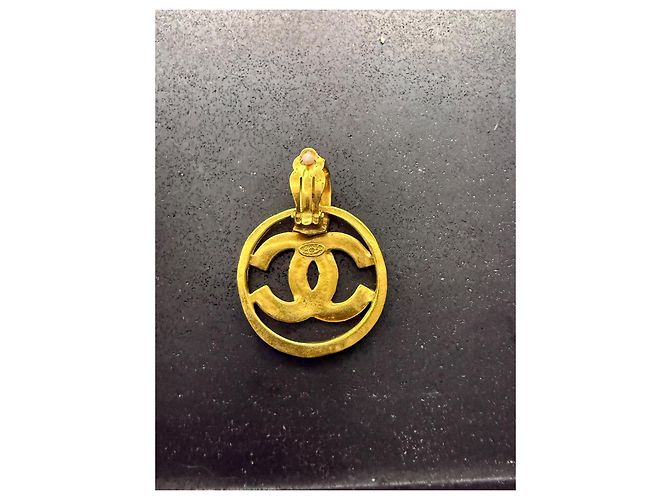 Orecchini Chanel Mono Hoop Oro D'oro - vista 3