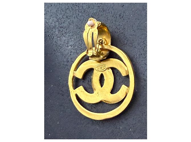 Orecchini Chanel Mono Hoop Oro D'oro - vista 5