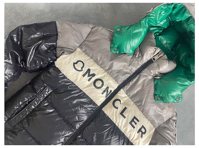 Moncler taglia S (14 anni) Nero Verde Grigio - vista 14