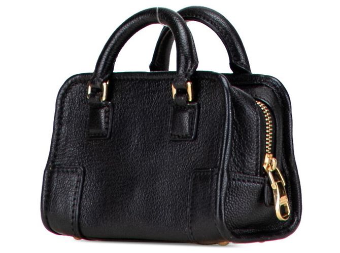 LOEWE Anagram Amazona Micro Mini Borsa a Mano Nero - vista 2