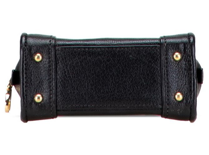 LOEWE Anagram Amazona Micro Mini Borsa a Mano Nero - vista 3