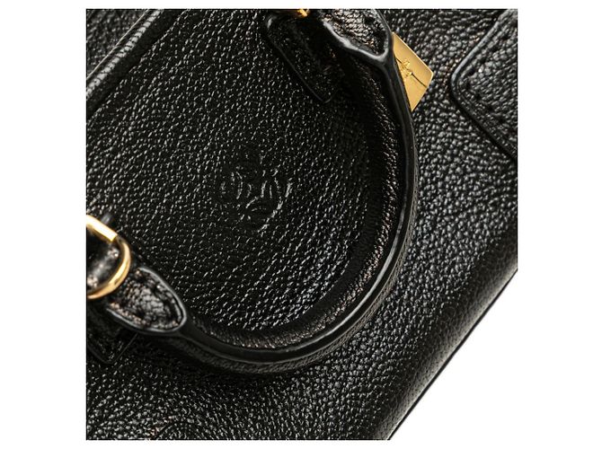 LOEWE Anagram Amazona Micro Mini Borsa a Mano Nero - vista 6