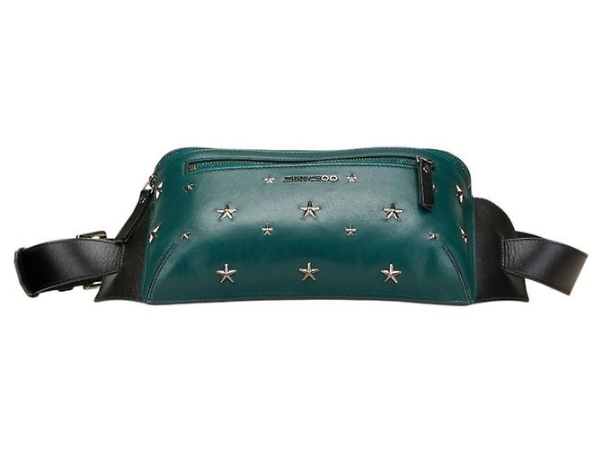 Borsa a corpo/borsa in vita Jimmy Choo Star Studs Nero Verde - vista 3