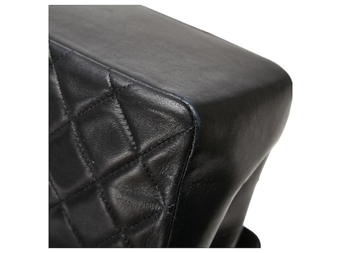 Timeless Borsa a mano Chanel Matelassé Coco Mark Nero - vista 6
