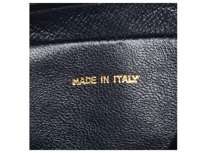 Borsa a spalla con catena e frange Coco Mark Matelassé di Chanel Blu navy - vista 11