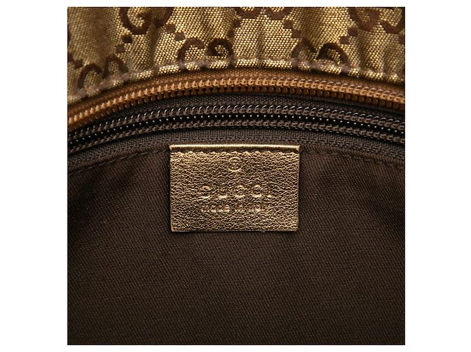 Gucci Braune GG Crystal Web Umhängetasche - Ansicht 6