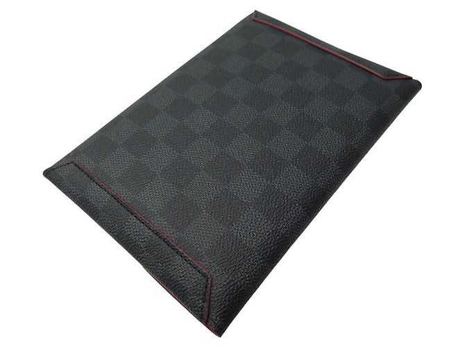Nuova Pochette Louis Vuitton Graphite Alpha Nero - vista 2