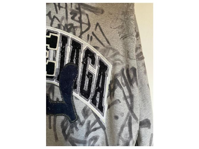 Skater Zip Hoodie von Balenciaga Schwarz Grau - Ansicht 11