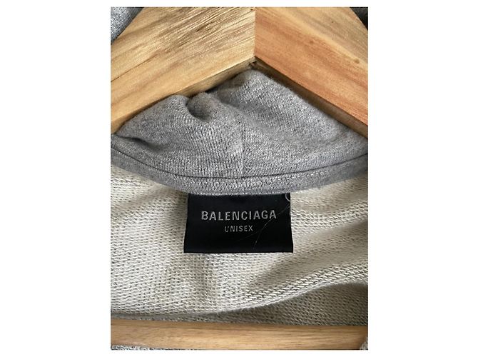 Skater Zip Hoodie von Balenciaga Schwarz Grau - Ansicht 12