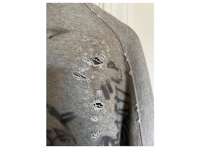 Skater Zip Hoodie von Balenciaga Schwarz Grau - Ansicht 6