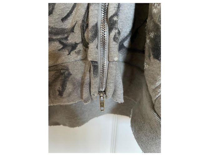 Skater Zip Hoodie von Balenciaga Schwarz Grau - Ansicht 7