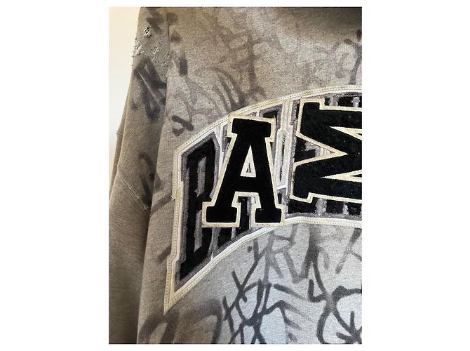 Skater Zip Hoodie von Balenciaga Schwarz Grau - Ansicht 9