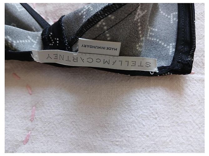 Stella Mc Cartney Stella McCartney Kleid Schwarz mit Logo Print - Ansicht 6
