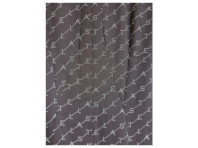 Stella Mc Cartney Stella McCartney Kleid Schwarz mit Logo Print - Ansicht 7
