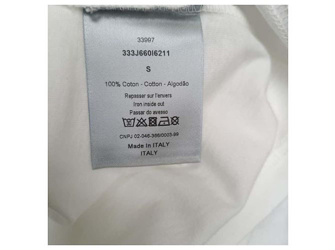 Camiseta de algodão branco com estampa gráfica Dior - vista 5
