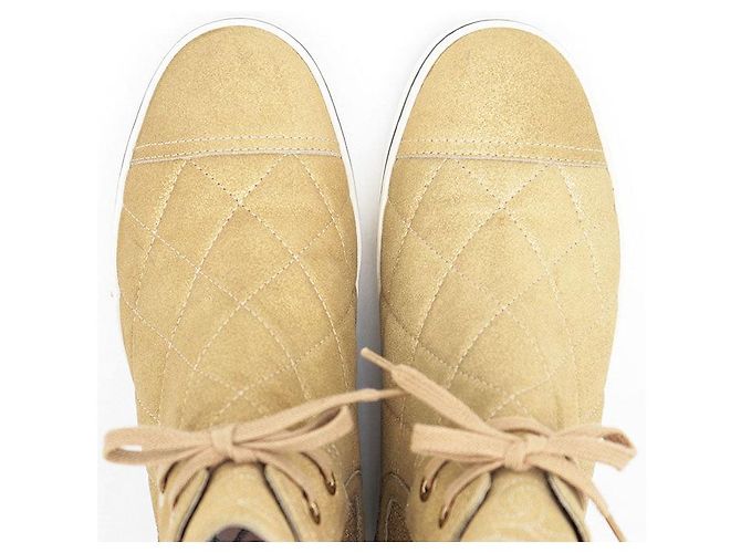 Sneakers in Suede Monogram Chanel G28925 D'oro - vista 13