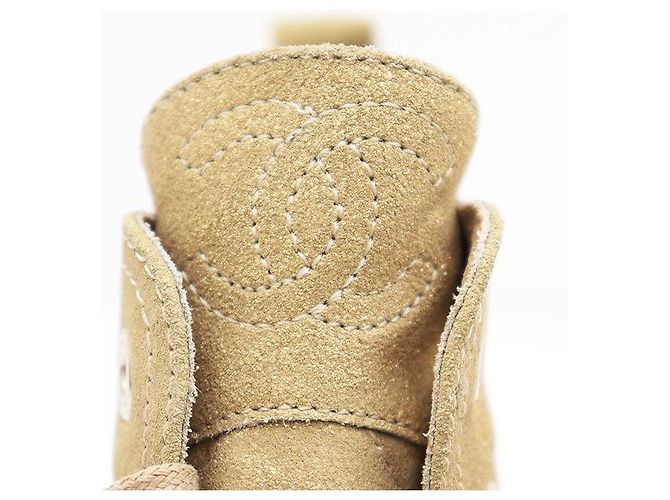 Sneakers in Suede Monogram Chanel G28925 D'oro - vista 14