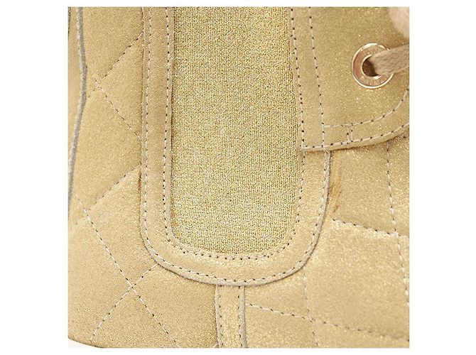 Sneakers in Suede Monogram Chanel G28925 D'oro - vista 16
