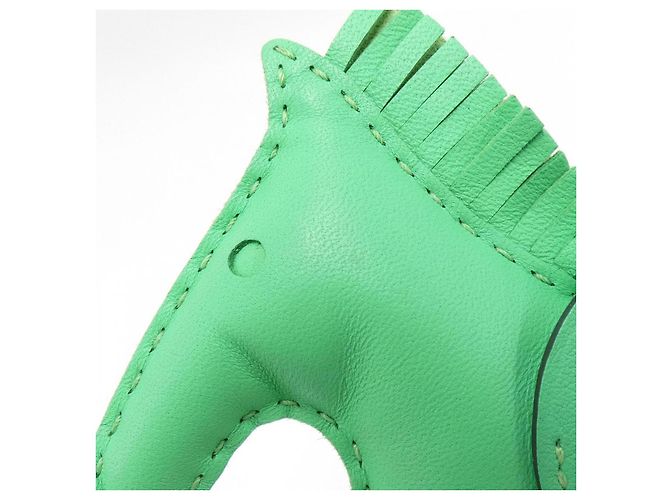 Hermès Hermes Rodeo Pegasus MM Lammleder Charm Grün - Ansicht 3