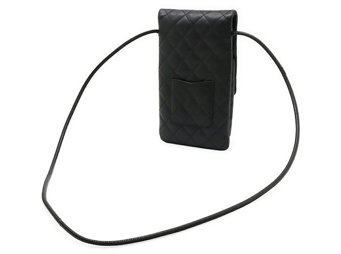 Borsa a spalla in pelle di vitello della linea Cambon di Chanel Nero Bianco - vista 2