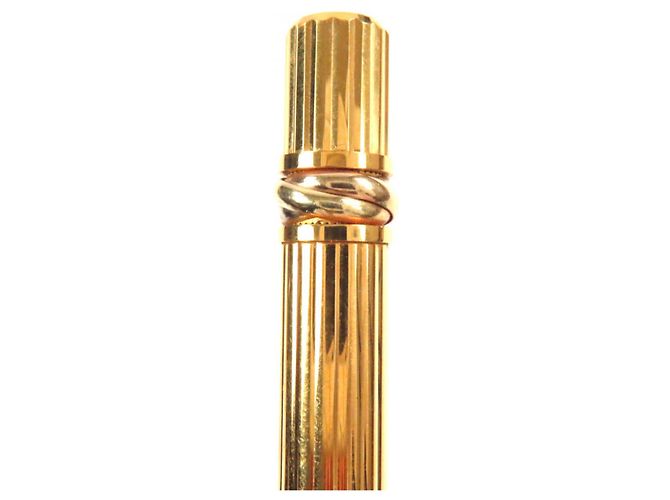 Bolígrafo Cartier Trinity de Cartier con patrón a rayas Dorado - vista 6