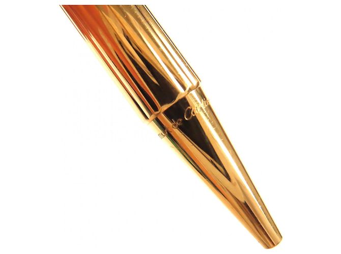 Bolígrafo Cartier Trinity de Cartier con patrón a rayas Dorado - vista 7