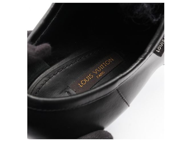 Leder-Fell-Stiefeletten von Louis Vuitton Schwarz - Ansicht 5