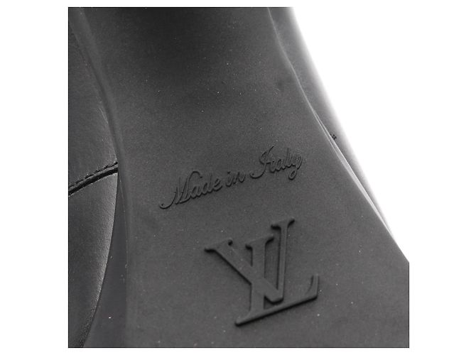 Leder-Fell-Stiefeletten von Louis Vuitton Schwarz - Ansicht 6