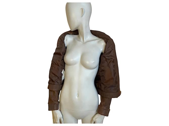 Mango Echte braune Lederjacke – Chic Biker-Geist ✨ Dunkelbraun - Ansicht 3