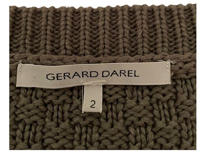 Langer Strickgilet Gerard Darel – Lässige Eleganz Grau - Ansicht 8