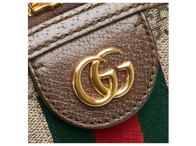 Borsa a tracolla Ophidia di Gucci Marrone - vista 12