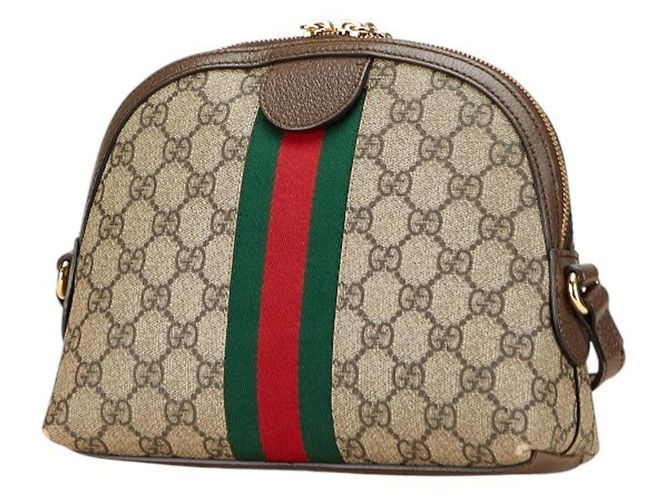 Borsa a tracolla Ophidia di Gucci Marrone - vista 2