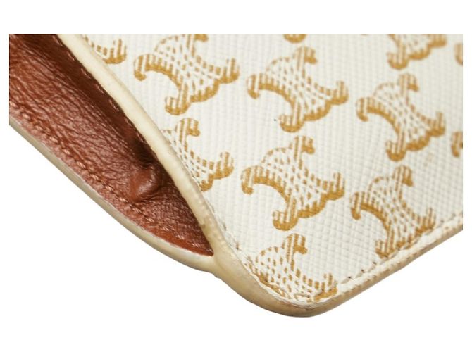 Céline Borsa a tracolla Celine Triomphe con custodia per telefono Marrone Bianco - vista 5