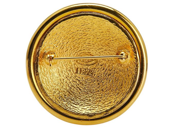 Timeless Spilla rotonda a specchio Coco Mark vintage di Chanel D'oro - vista 2