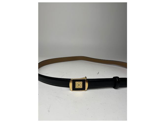 Cintura in pelle vintage Givenchy nera Nero - vista 2