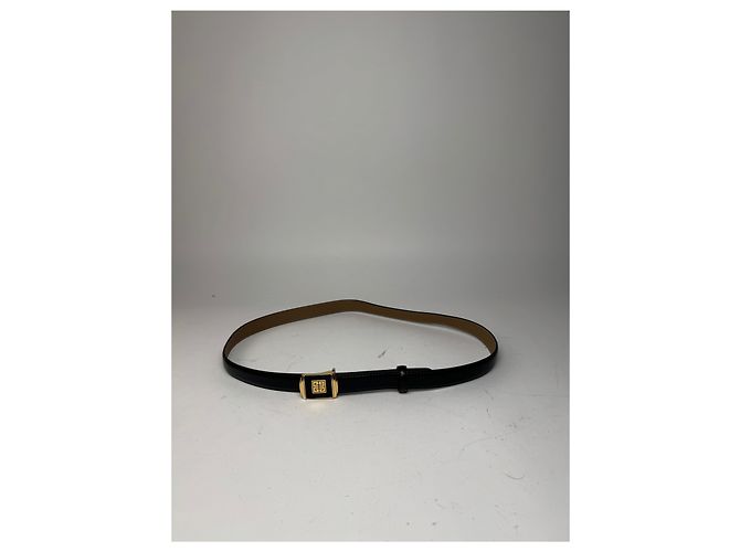 Cintura in pelle vintage Givenchy nera Nero - vista 4