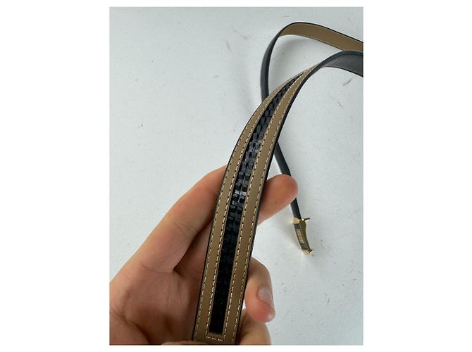 Cintura in pelle vintage Givenchy nera Nero - vista 7