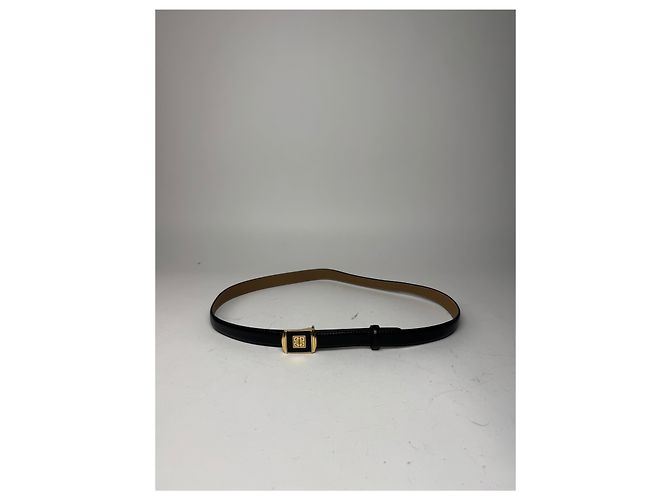 Cintura in pelle vintage Givenchy nera Nero - vista 8